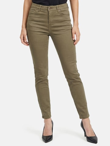 Skinny Jeans 'F138' di Tazzio in verde: frontale