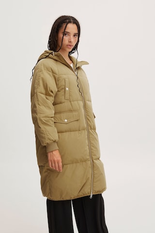 ICHI Winter Coat 'BUNALA' in Bronze: front