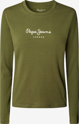 T-shirt 'New Verginia' Pepe Jeans en vert : devant