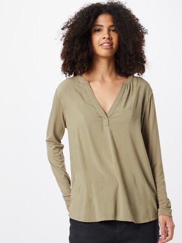 Kaffe - Blusa 'Calina' en verde: frente