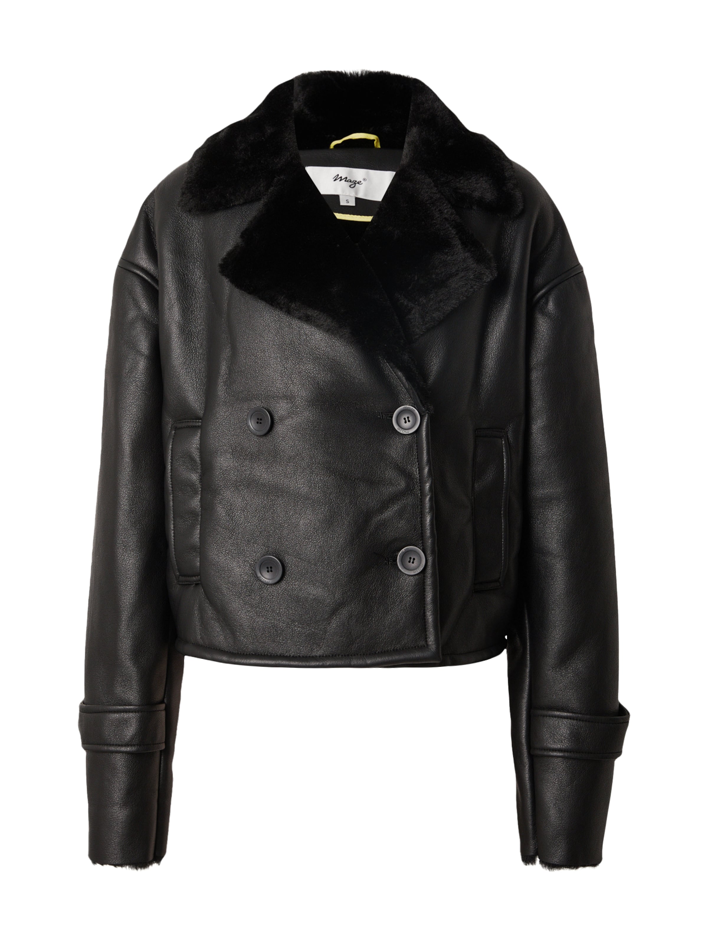 Geacă de primăvară-toamnă Maze pe negru, Vizualizare produs