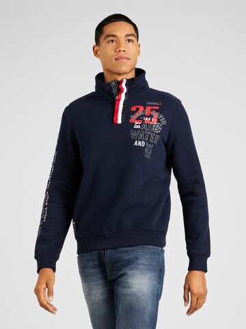 CAMP DAVID Sweatshirt 'Alaska Ice Tour' in Blauw: voorkant