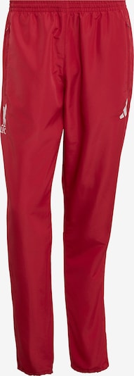 S dydžio Sportinės kelnės 'LIVERPOOL FC' iš ADIDAS PERFORMANCE, spalva – raudona / tamsiai raudona / balta, Prekių apžvalga