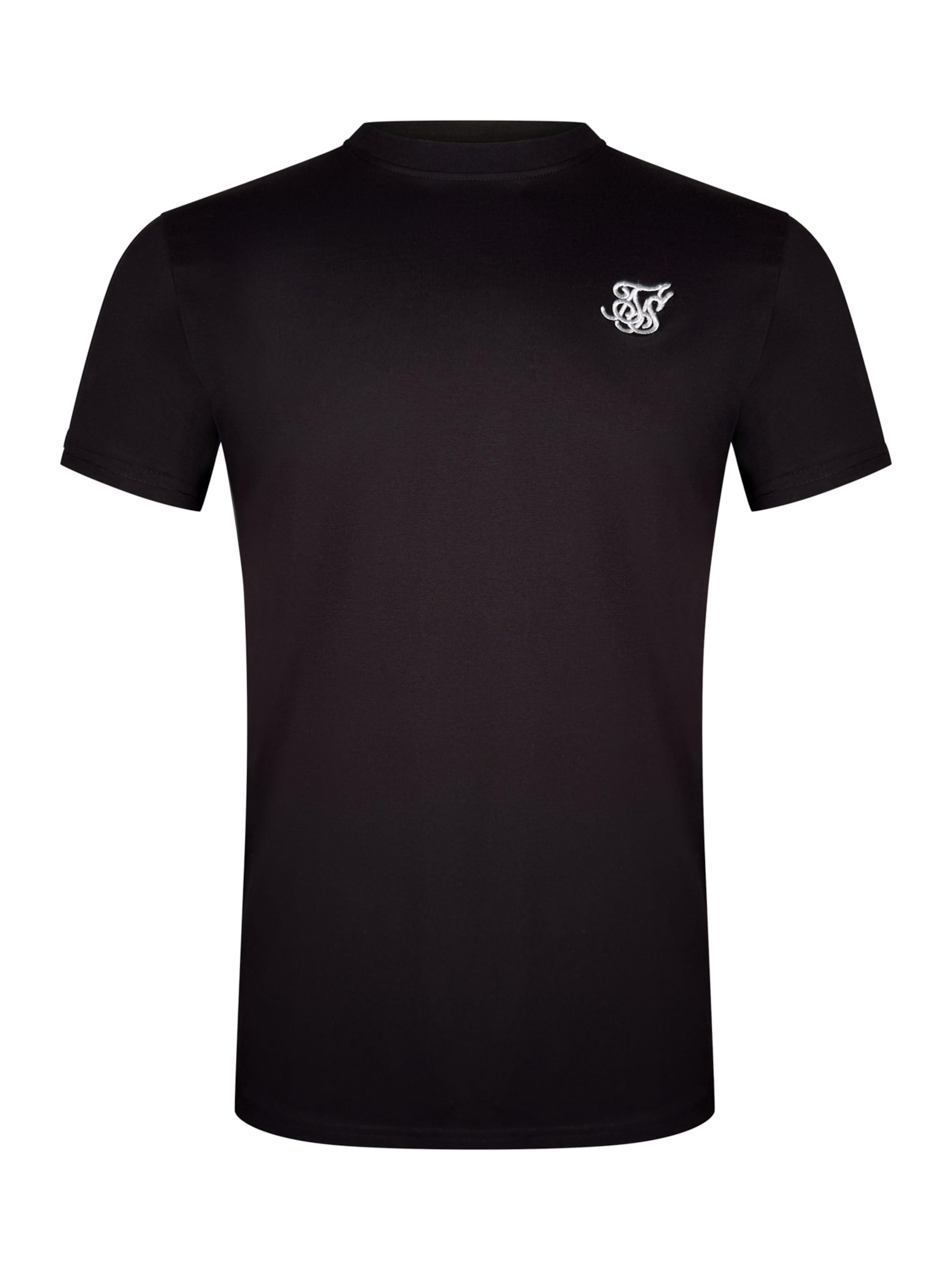 SikSilk Shirt in Black: front