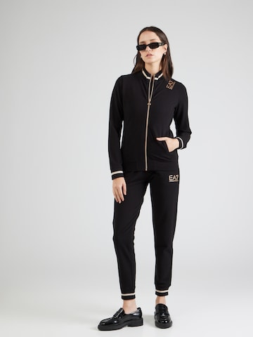 EA7 Emporio Armani Normalny krój Strój do biegania w kolorze czarny: przód