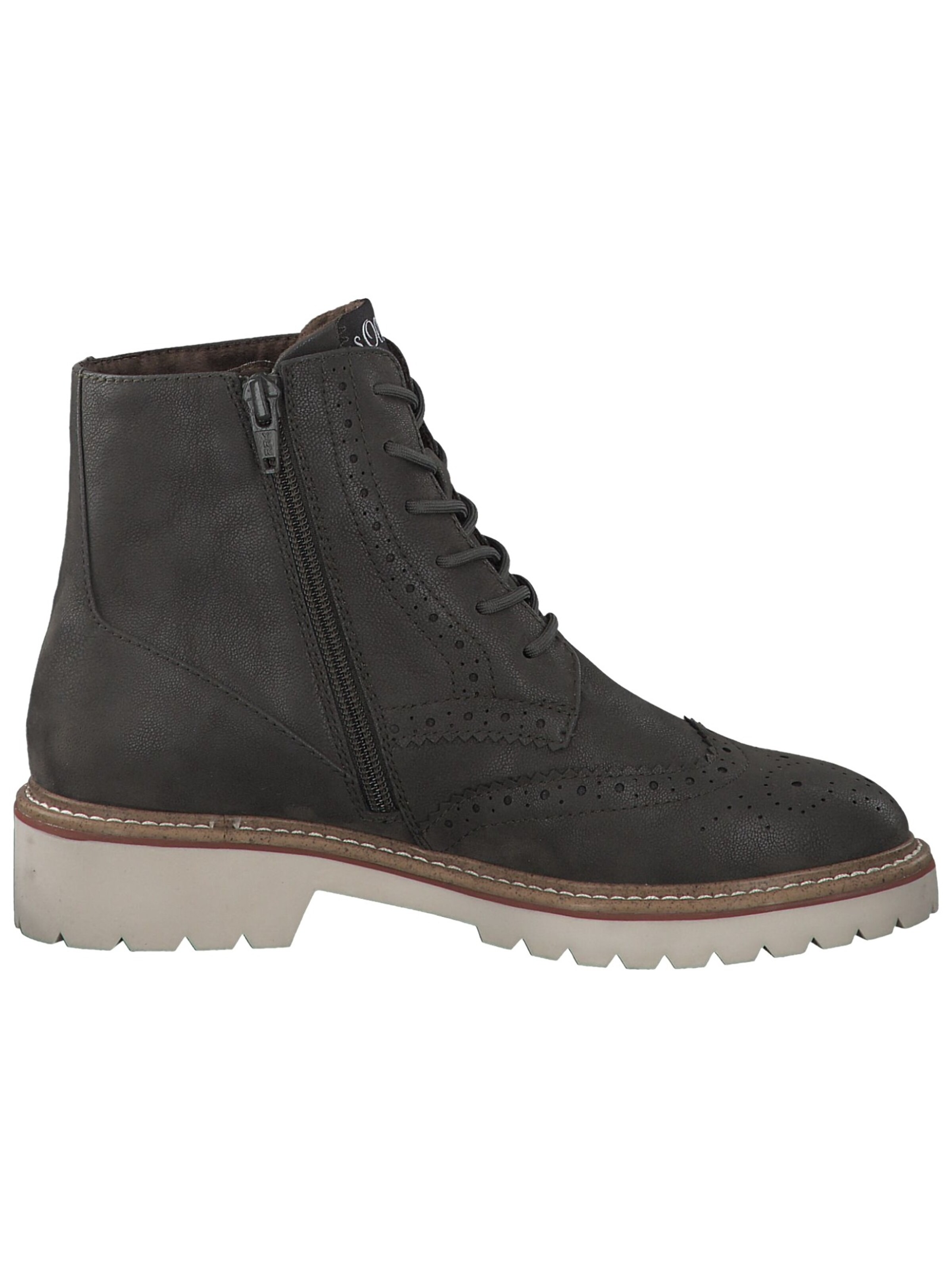 s.Oliver Lace-up bootie in Grey