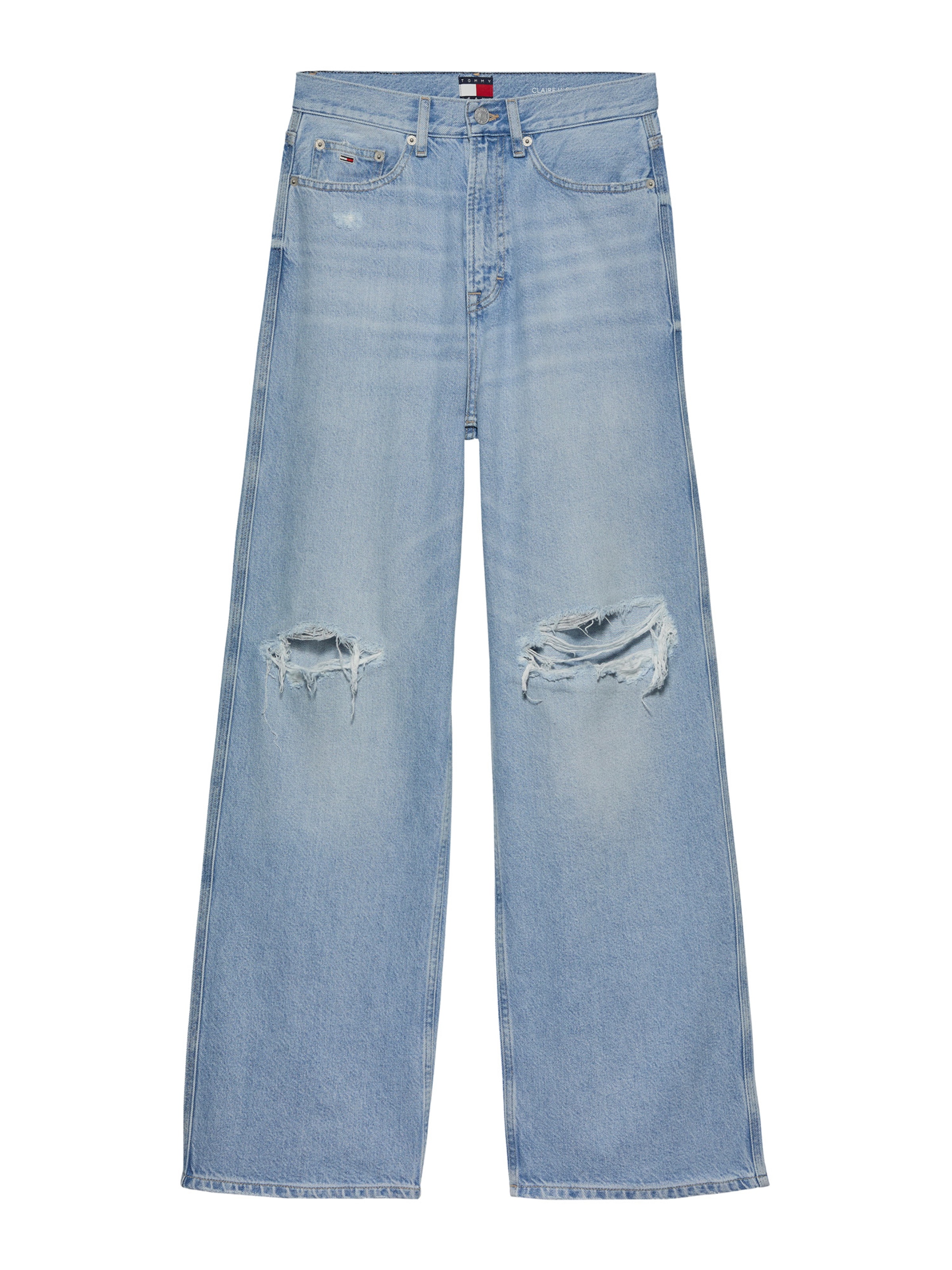 Tommy Jeans Široke hlačnice Kavbojke 'CLAIRE' | modra barva: sprednja stran