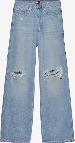 zils Tommy Jeans Platas staras Džinsi 'CLAIRE': no priekšpuses