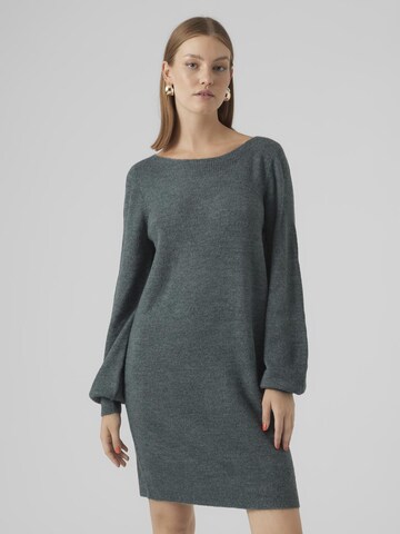VERO MODA Gebreide jurk 'LEFILE' in Groen: voorkant
