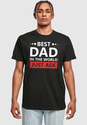 T-Shirt 'Fathers Day - Best Dad, Just Ask' Merchcode en noir : devant
