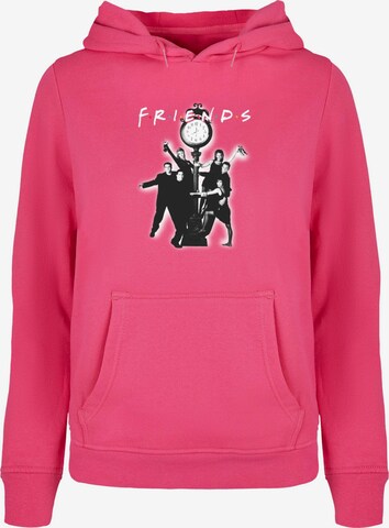 ABSOLUTE CULT Sweatshirt 'Friends - Clock Mono Photo' in Pink: predná strana