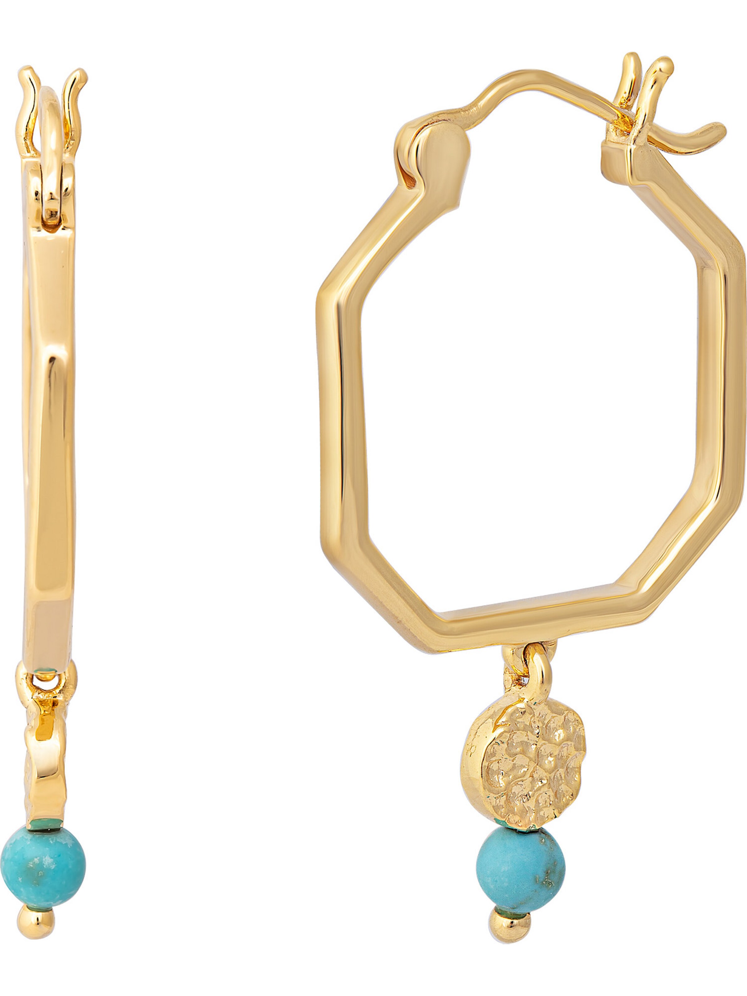 caï Ohrringe in Gold: Vorderseite