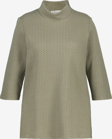 Ulla Popken Sweatshirt in Groen: voorkant