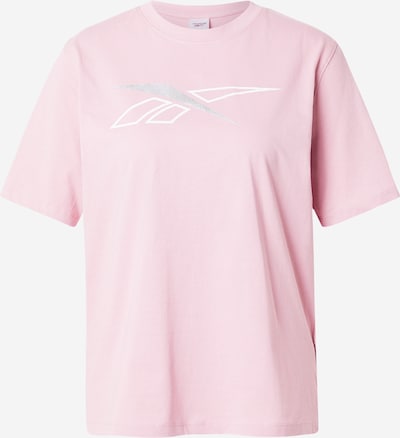 Sportiniai marškinėliai 'BRIELLE' iš Reebok, spalva – rožių spalva / sidabrinė / balta, Prekių apžvalga