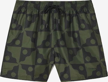 Thinking MU Board Shorts 'Limpopo' in Green: front