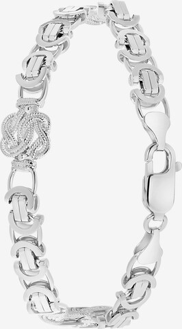 Lucardi Bracelet 'Dagi Knoten' in Silver: front