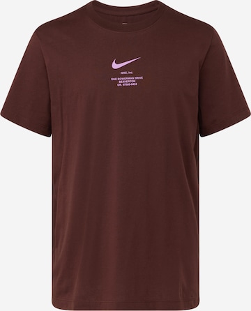 Nike Sportswear Shirt in Brown: front