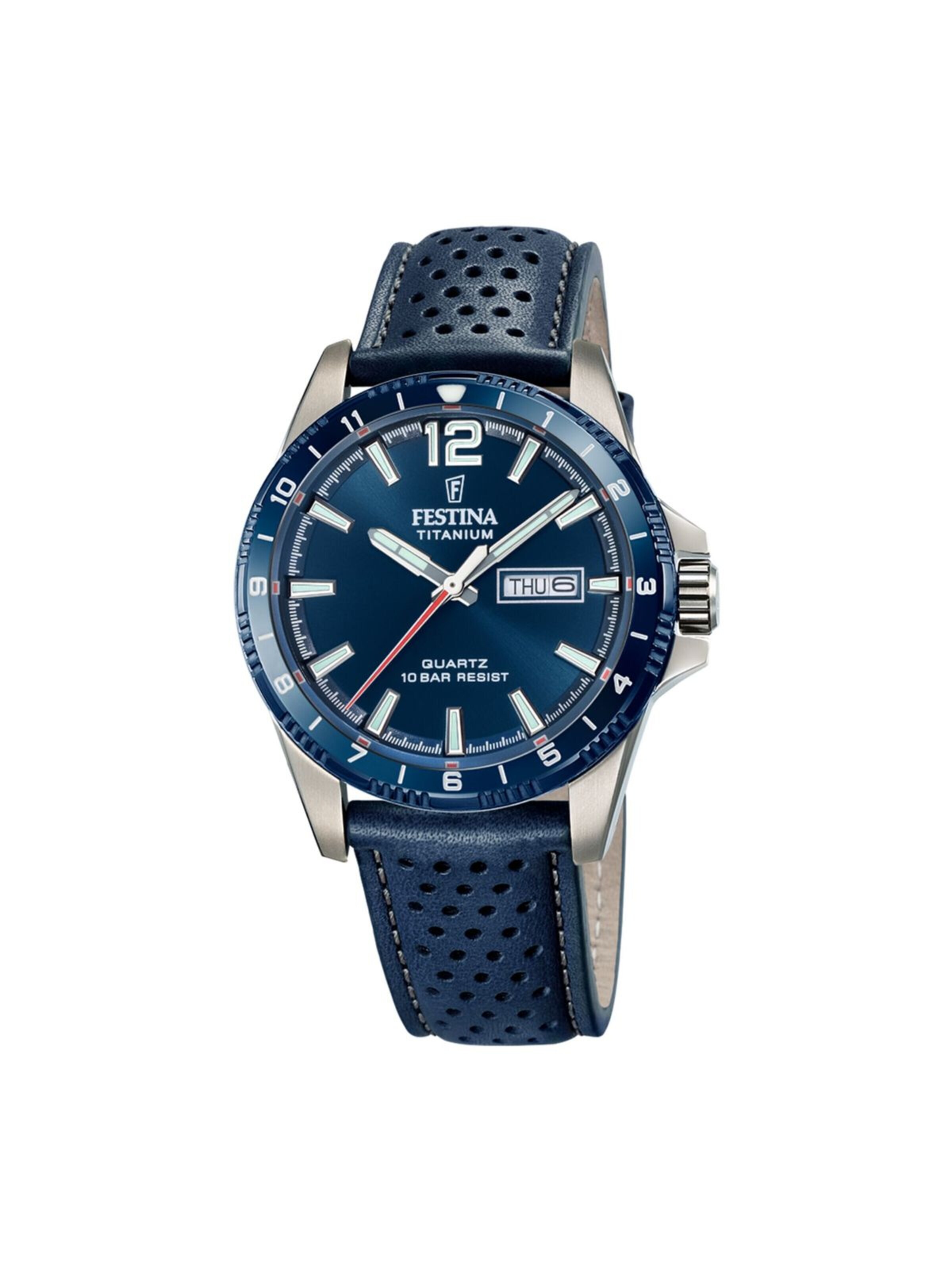 FESTINA Analoog horloge in Blauw: voorkant