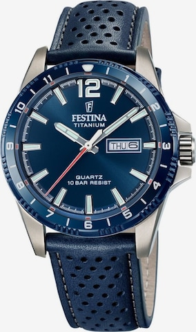 FESTINA Analoog horloge in Blauw: voorkant