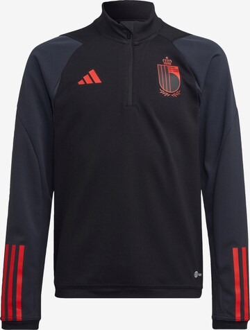 ADIDAS PERFORMANCE Athletic Jacket 'Belgien Tiro 23' in Black: front