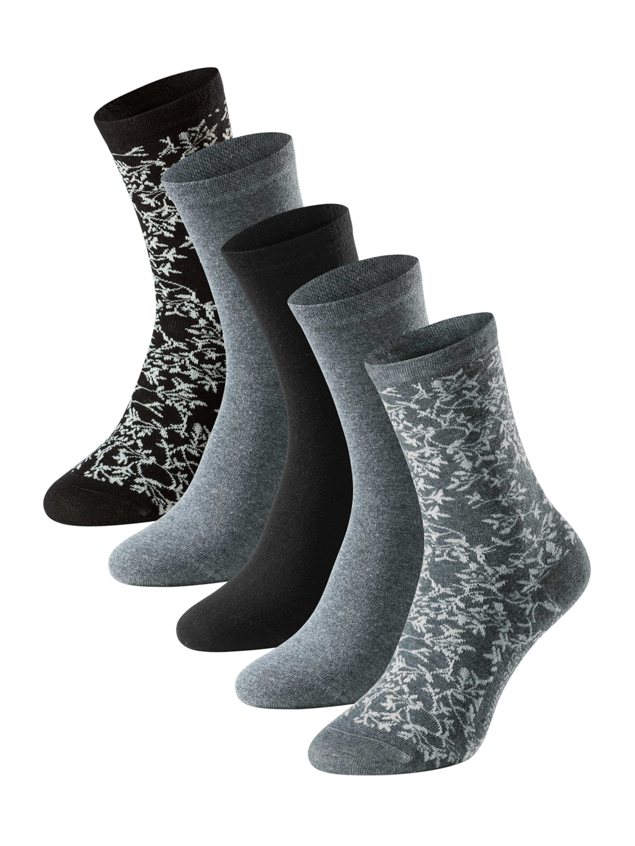 Chaussettes ' Bluebird ' SCHIESSER en gris : devant