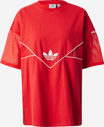 T-shirt ADIDAS ORIGINALS en rouge : devant