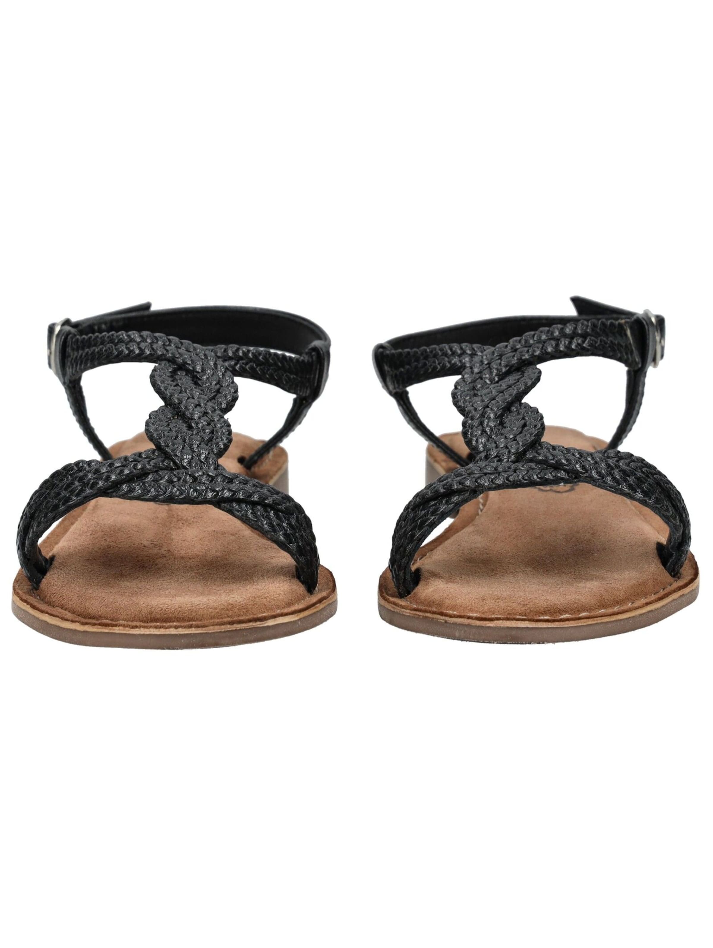 LAZAMANI Sandale in Schwarz