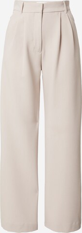 Pantaloni con pieghe di Abercrombie & Fitch in grigio: frontale