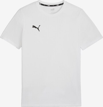 Regular T-Shirt fonctionnel 'TeamGoal' PUMA en blanc : devant