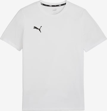 Regular T-Shirt fonctionnel 'TeamGoal' PUMA en blanc : devant