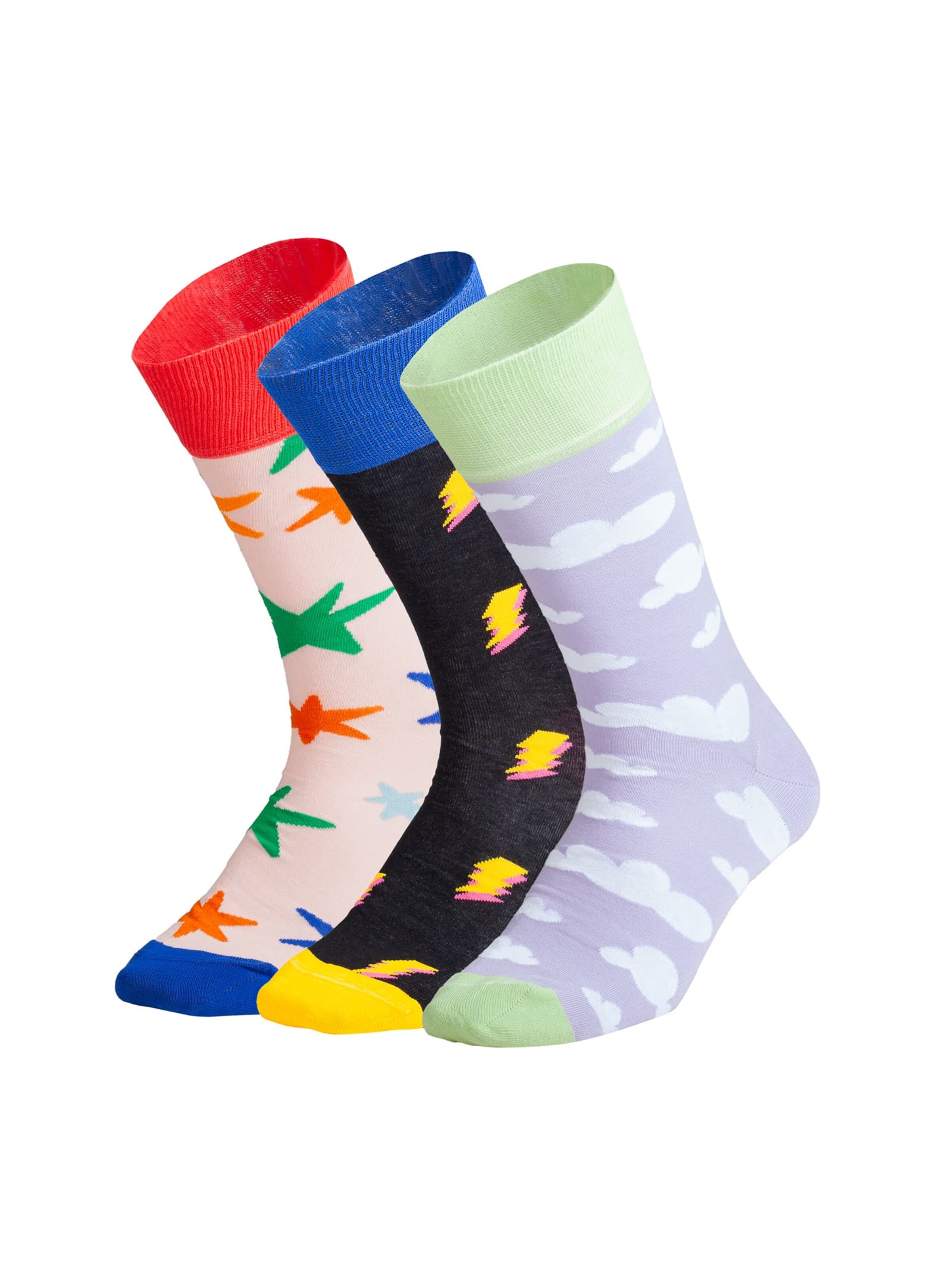 DillySocks Socken 'Sky Sparks' in Mischfarben: Vorderseite