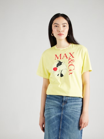 MAX&Co. Μπλουζάκι 'IZZY' σε κίτρινο: μπροστά