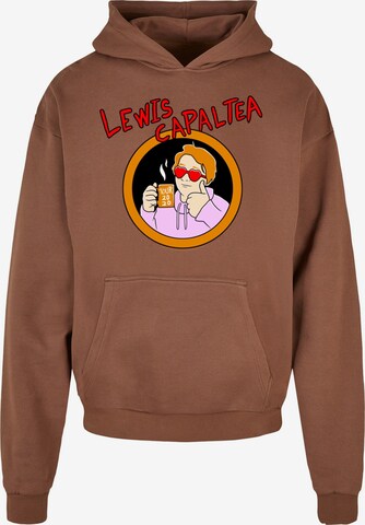 Merchcode Sweatshirt 'Lewis Capaldi - CapalTea' in Brown: front