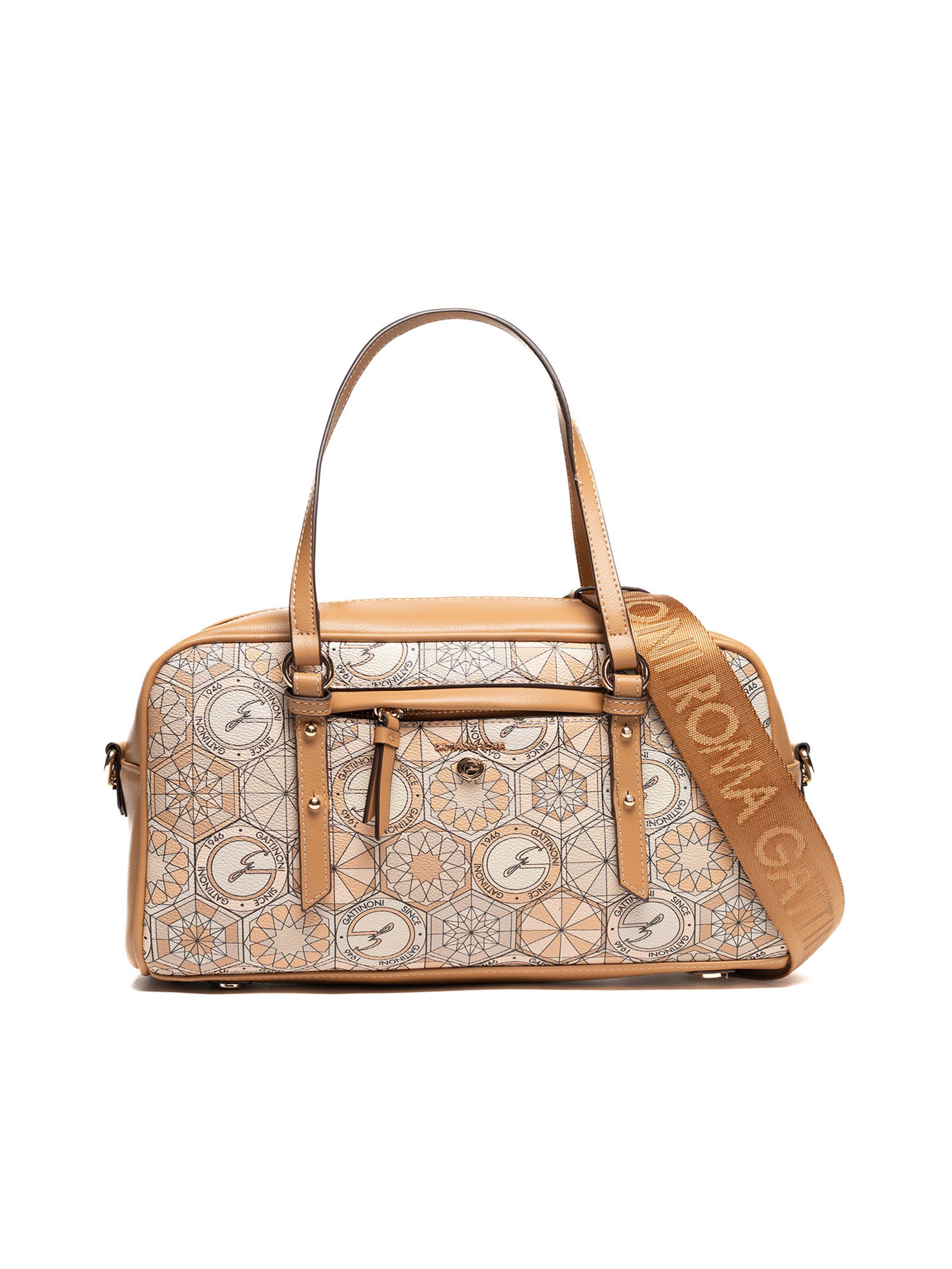 Borsa sportiva in One Size Gattinoni di colore beige, Visualizzazione prodotti