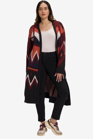 Ulla Popken Knit Cardigan in Mixed colors: front