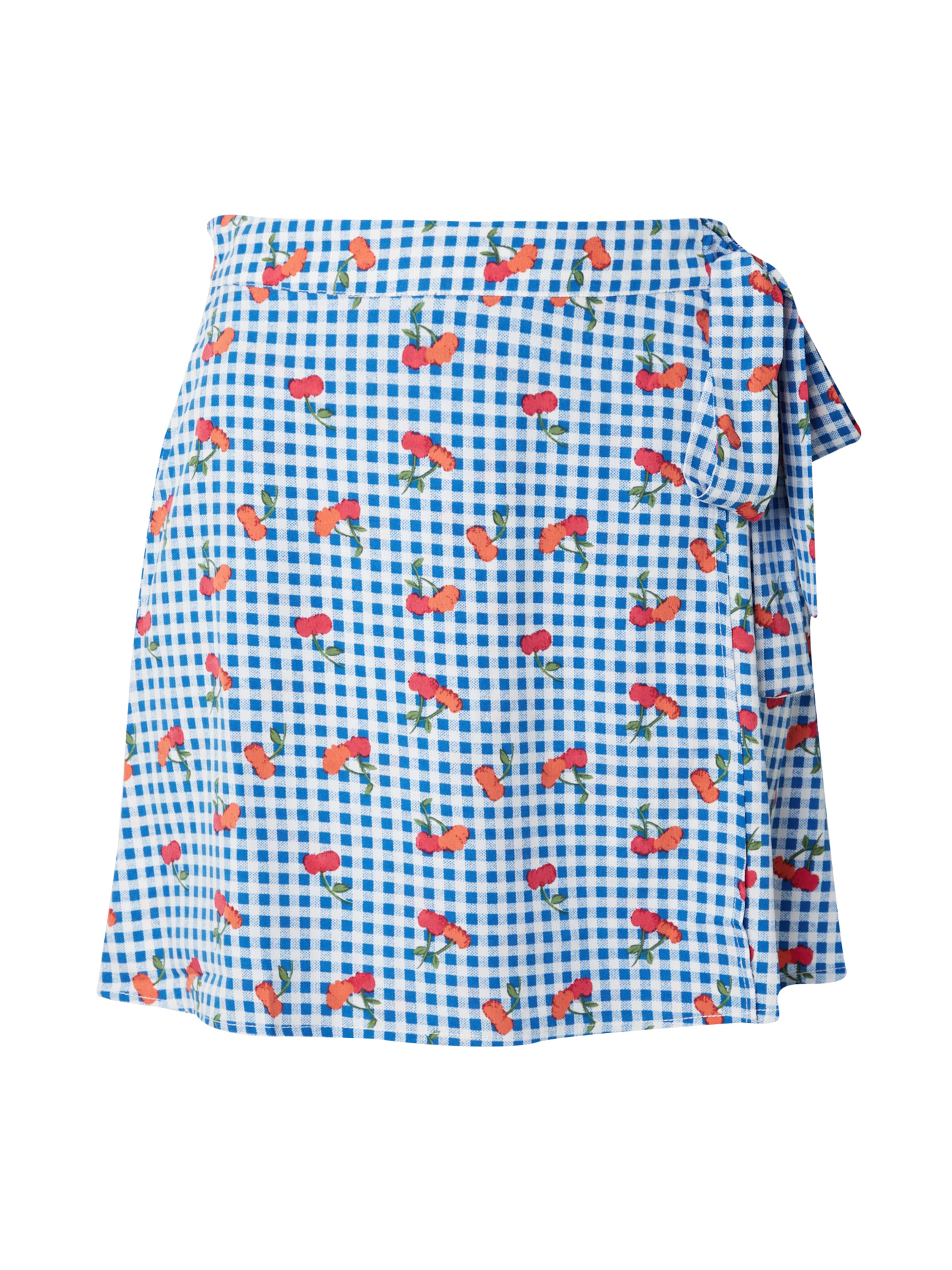 PIECES Kjol 'BLOOM' i blå: framsida