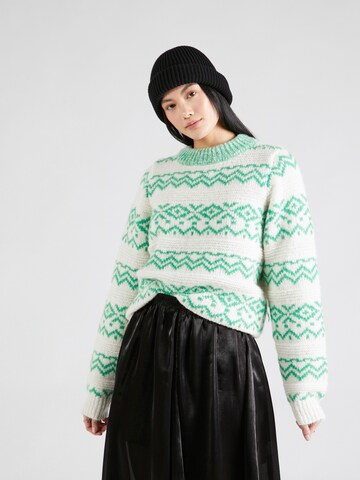 TOPSHOP Sweater in Green: front