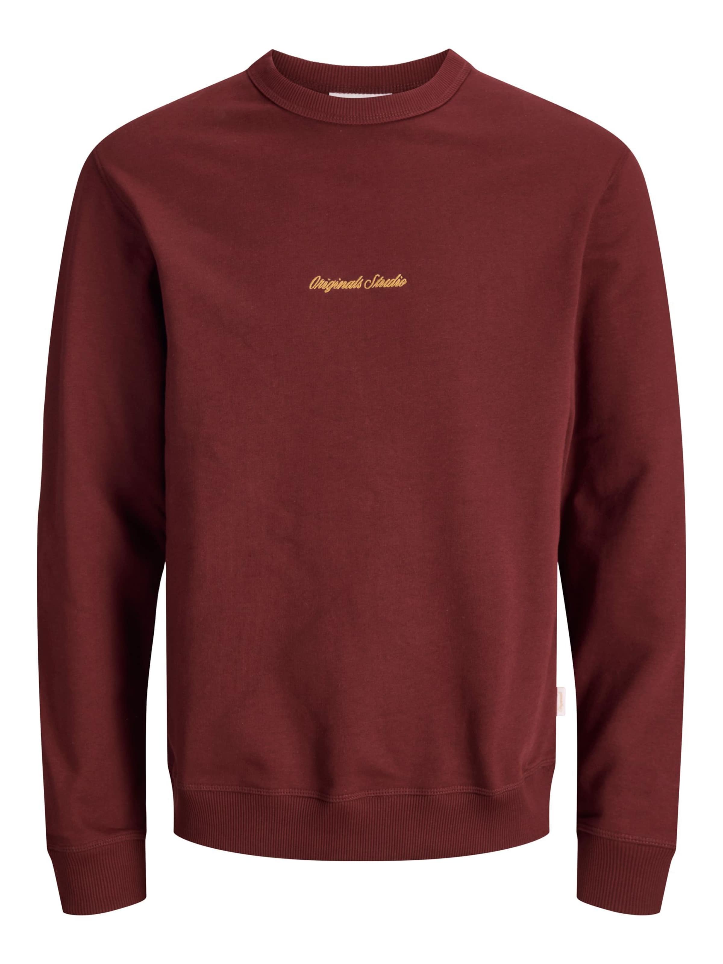 JACK & JONES Sweatshirt 'JORNorrebro' in Orange / Wine red, Item view