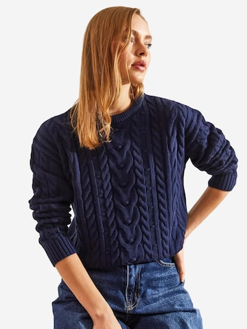 Bianco Lucci Kampsun 'Pullover', värv sinine