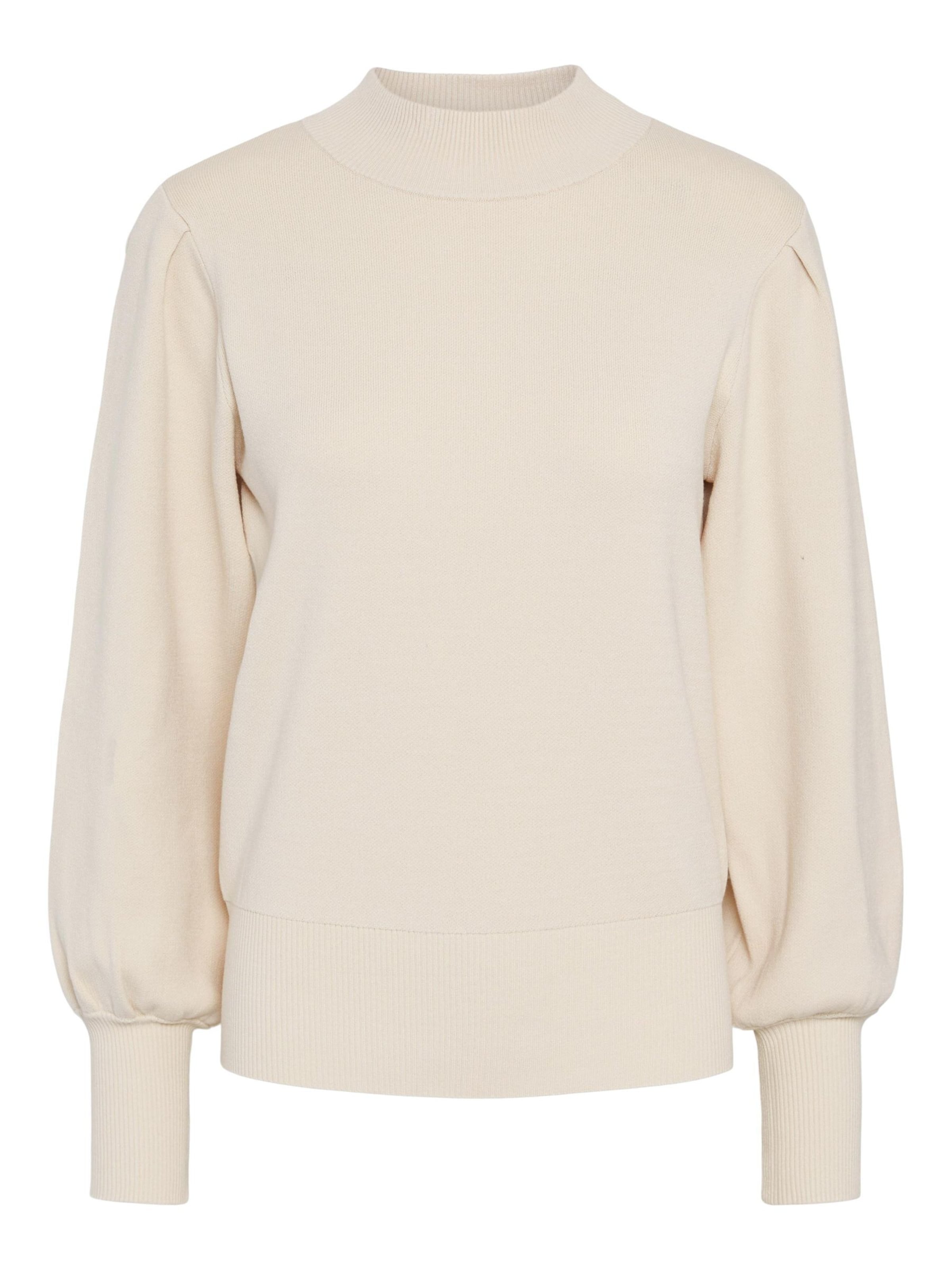 YAS Sweater 'YASFonny' in Beige: front