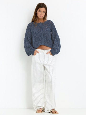 Pull&Bear Oversize kardigán - Modrá