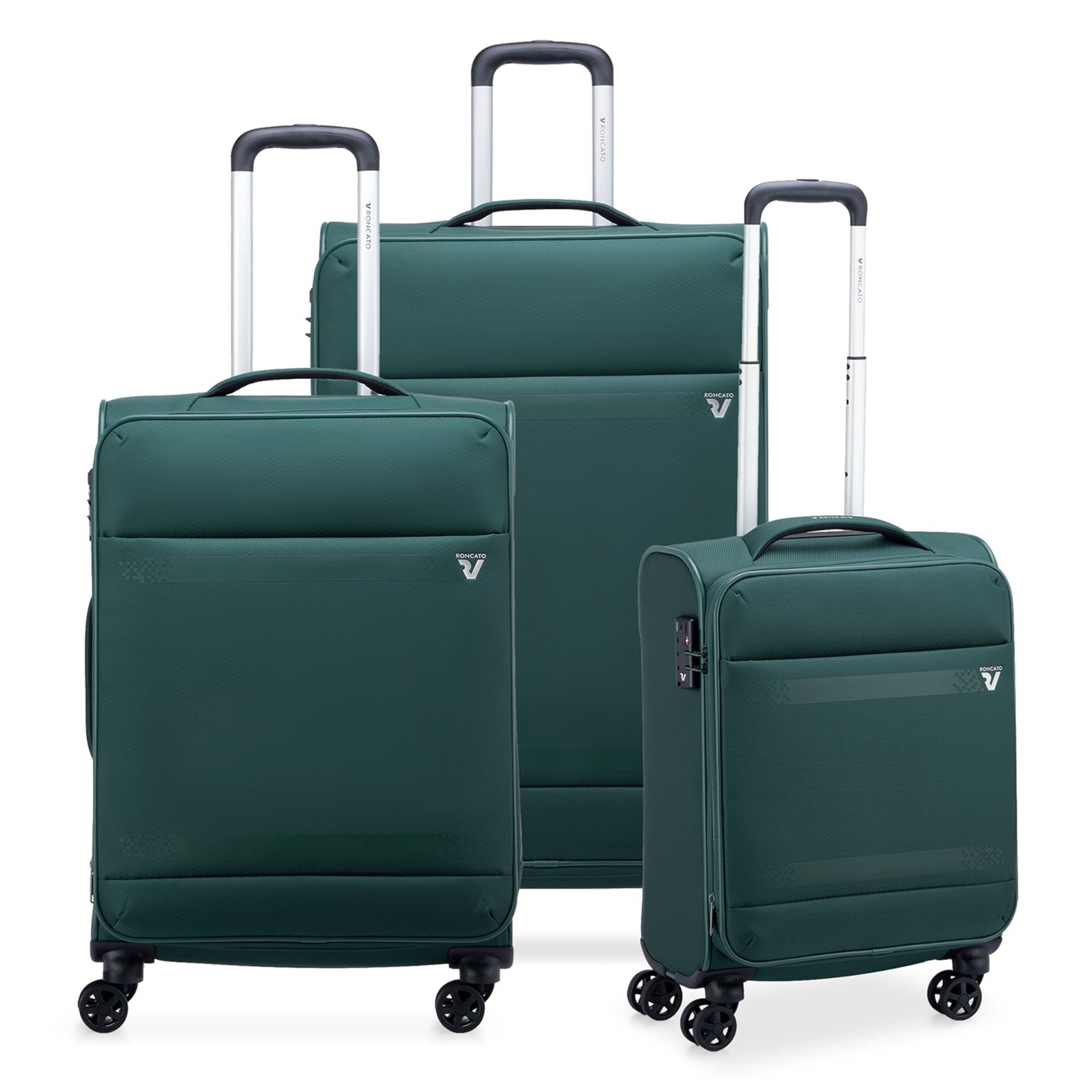Roncato Suitcase Set 'Jazz 4.0' in Green: front