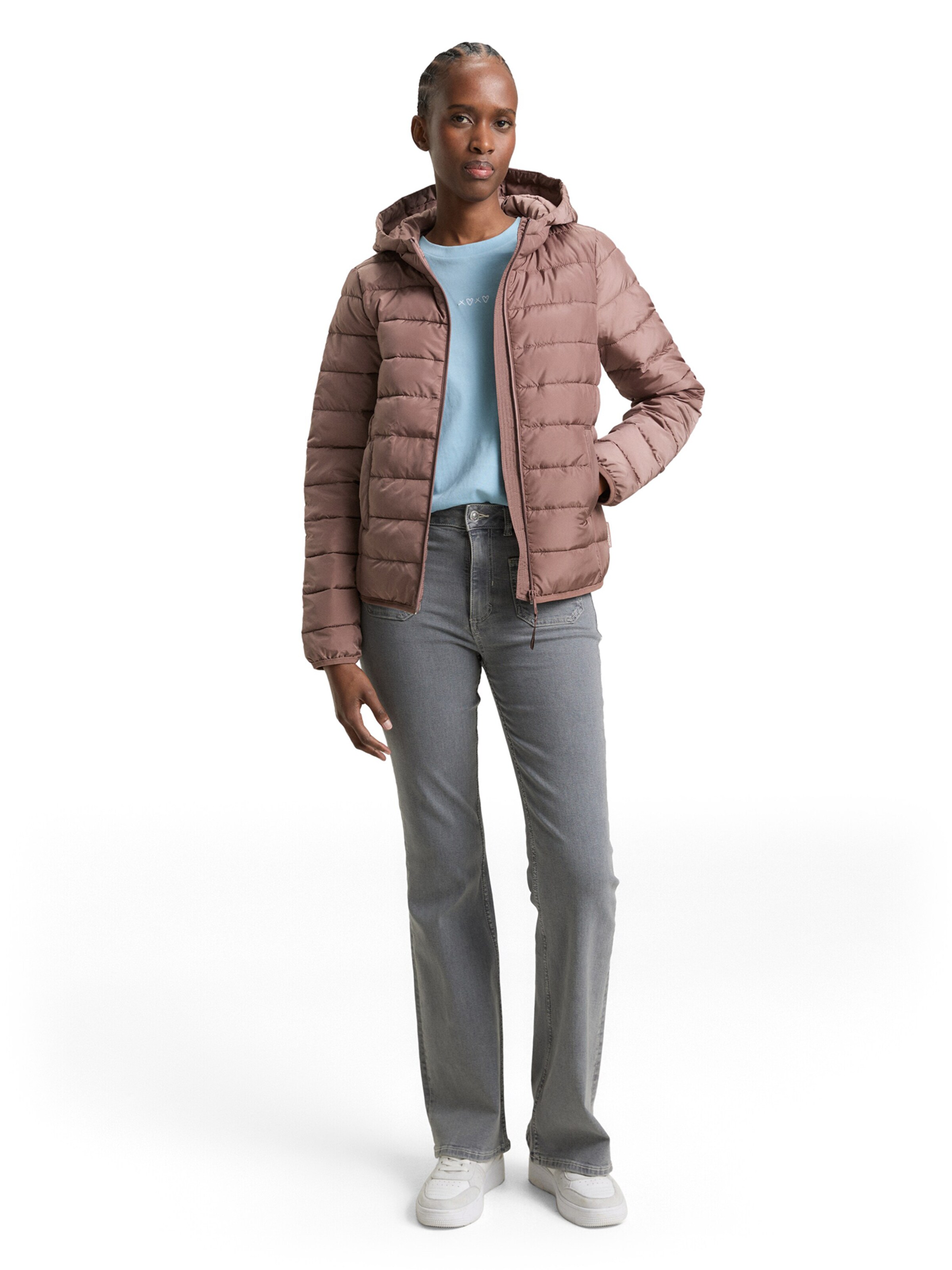 TOM TAILOR DENIM Between-Season Jacket in Grey