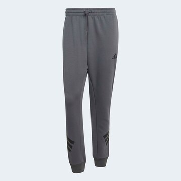ADIDAS SPORTSWEAR Tapered Workout Pants 'Future Icons' in Grey