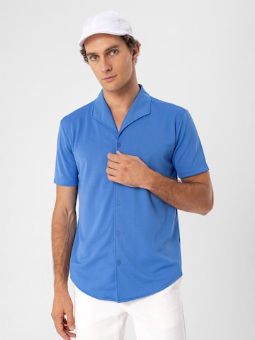 Antioch Regular fit Button Up Shirt in Blue