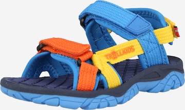 TROLLKIDS Avonaiset kengät 'Oslofjord' värissä sininen: etupuoli