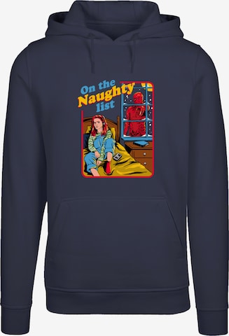 F4NT4STIC Sweatshirt 'Stranger Things Naughty List Netflix TV Series' in Blauw: voorkant