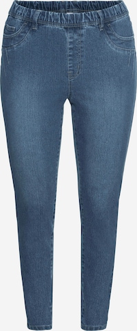 SHEEGO Skinny Jeggings in Blue: front