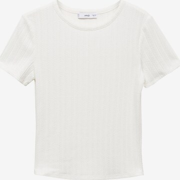 MANGO Shirt 'LYRA' in Wit: voorkant