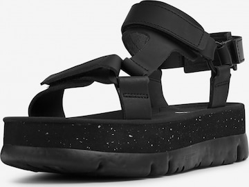 CAMPER Strap Sandals 'Oruga' in Black: front
